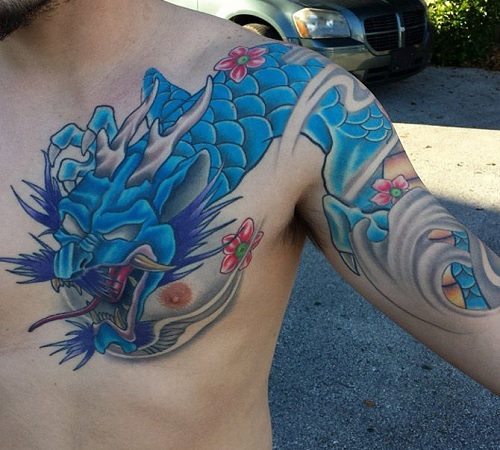 Blue Dragon tattoo design