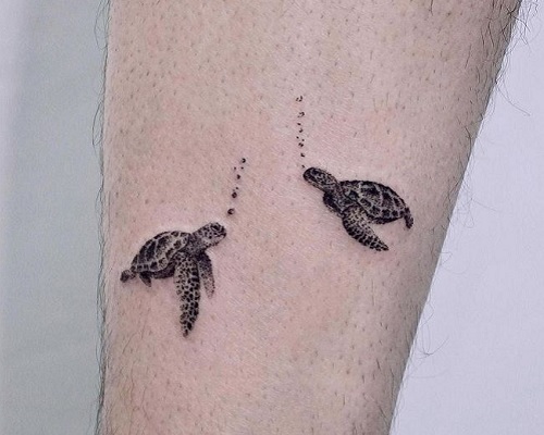 Cute turtle tattoos