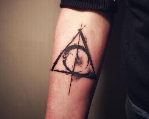 Deathly Hallows symbol tattoo