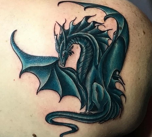 Evil Dragon tattoo design
