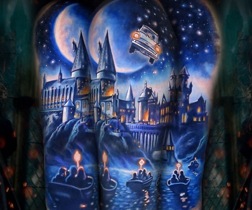 Hogwarts Castle tattoo