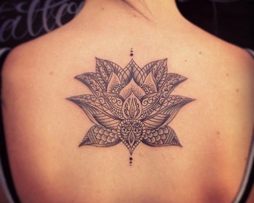 Lotus Tribal Tattoo Design