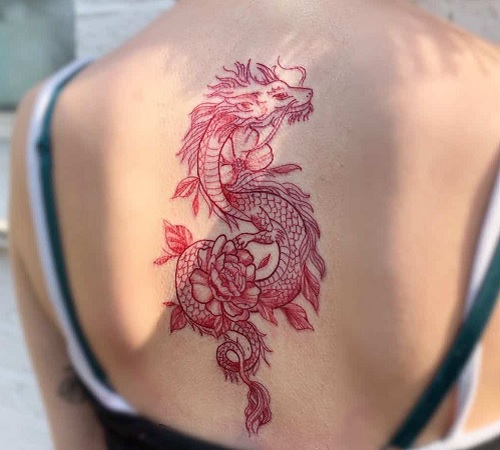 Red Dragon tattoo design