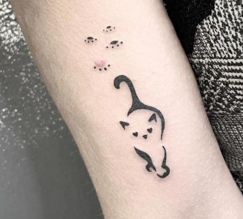 Simple cat tattoo