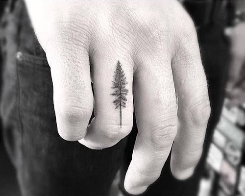 Tiny Tree Tattoo