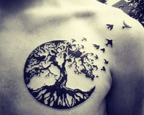 Tree of Life Tattoo with Birds