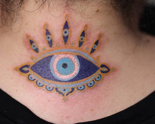 Where is the best place for an evil eye tattoo